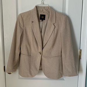 Limited brand 3/4 sleeve, tan knit jacket, size small